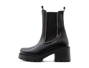 Μποτάκια/Low boots Kotris LEATHER RHINESTONES MID HEEL CHELSEA BOOTS WOMEN