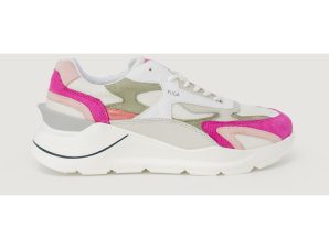 Sneakers Date FUGA COLORED WHITE-FUXIA W401-FG-CO-WF