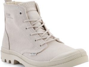 Ψηλά Sneakers Palladium Pampa Hi Skin 74379-155-M White Cap Gray