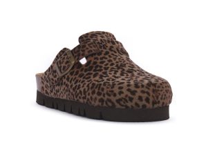 Mules Bioline LEOPARDO MARRONE